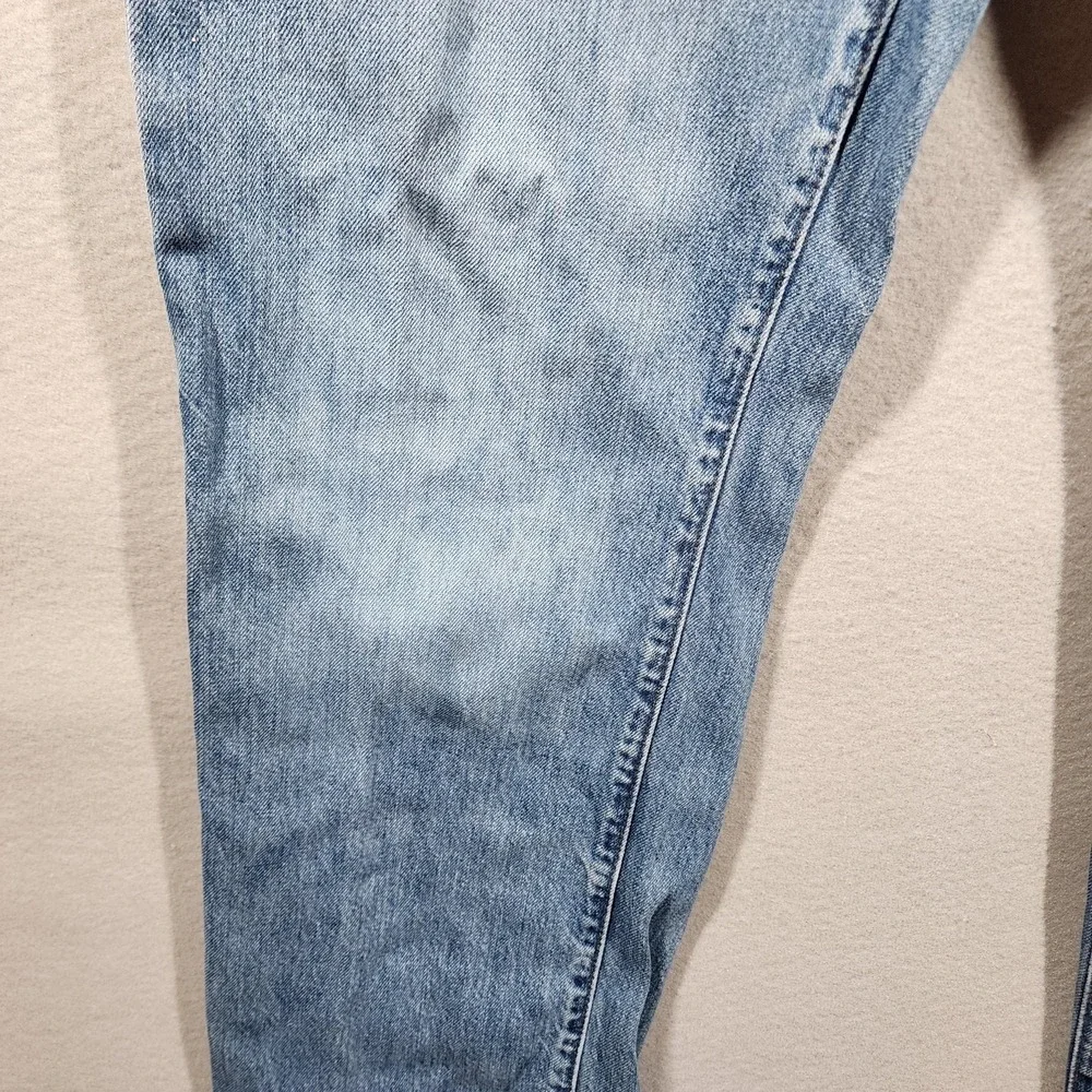 Vintage GAP Men's Straight Fit Jeans 34×31 Distressed Medium Wash Frayed‎ Hems - Picture 10 of 16
